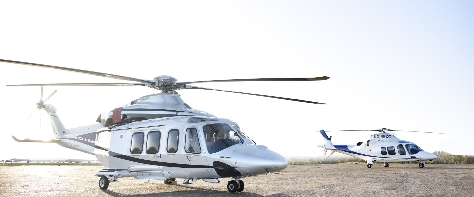 Blackbushe airport helicopter